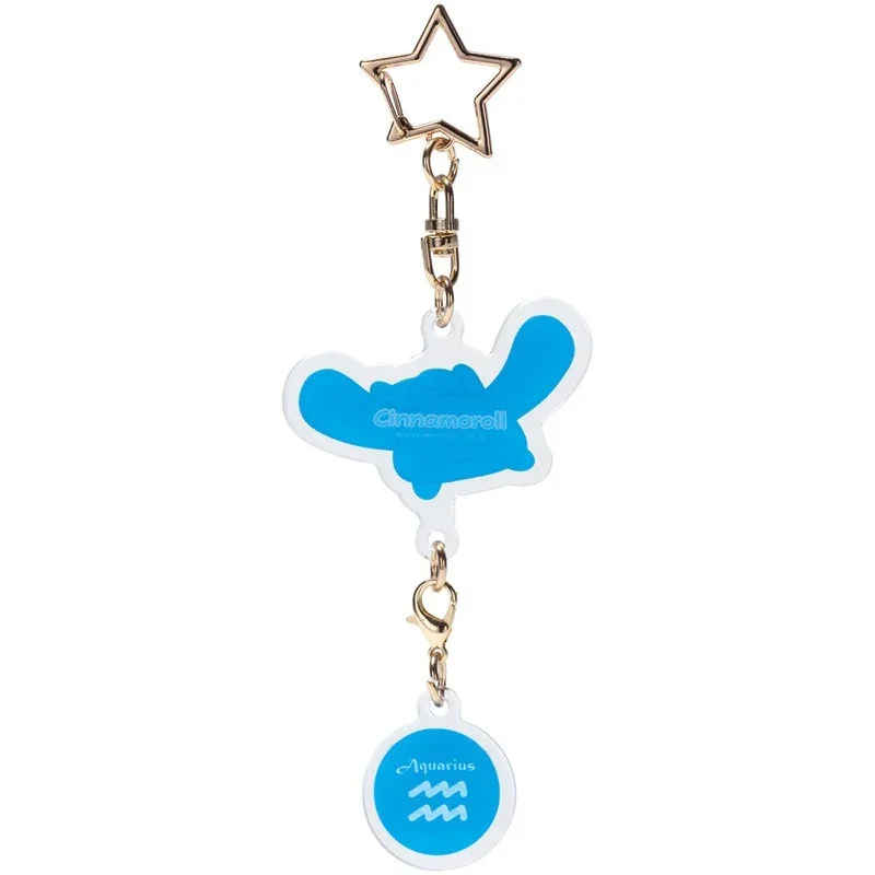 HELLO KITTY - Cinnamoroll - Aquarius Astrological Symbol Keychain